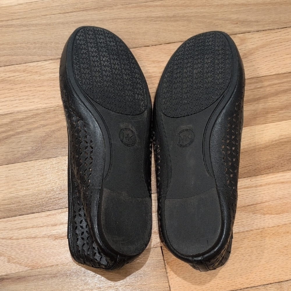 Michael Kors Perforated Black Loafers - Picture 4 of 4